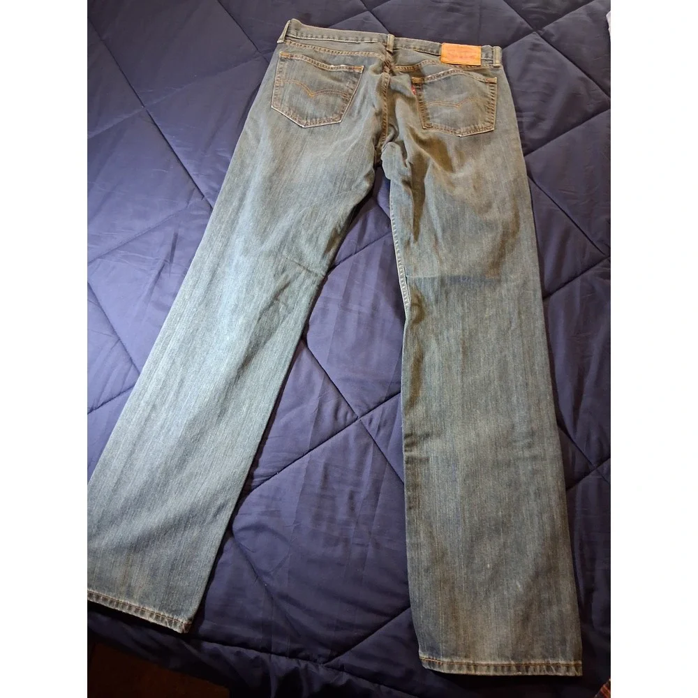 Levis 559 Relaxed Straight Leg Jeans Mens 34x34 Blue Denim Medium Wash